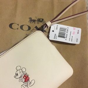 Coach x Disney Mickey Mouse Wristlet